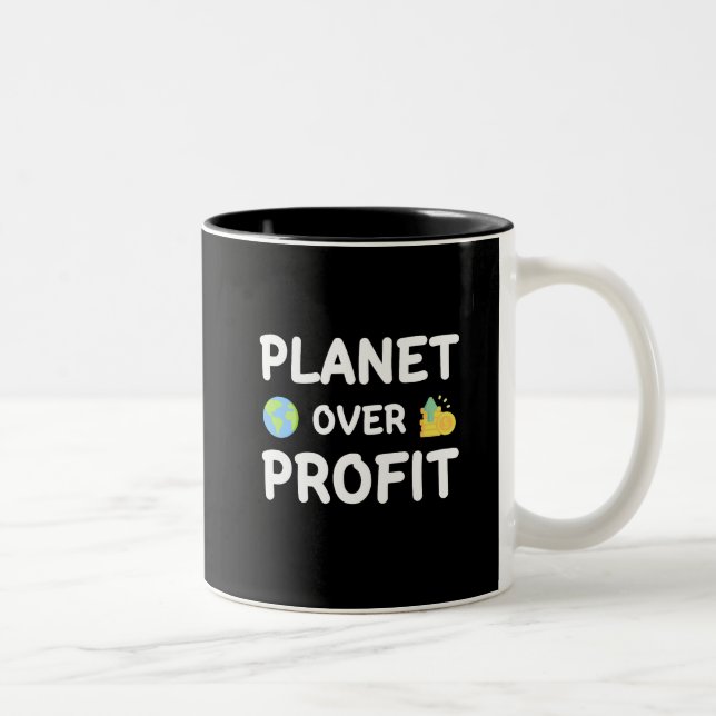 Tasse 2 Couleurs Planète sur le profit - Durabilité (Droit)