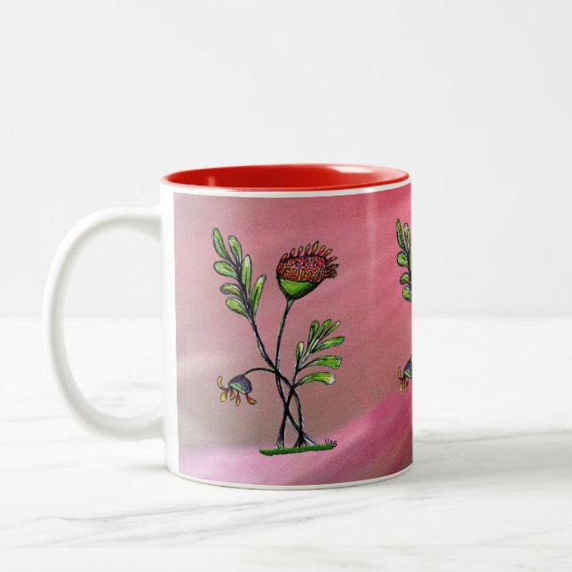 Tasse 2 Couleurs Plante de vague (Gauche)
