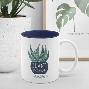Tasse 2 Couleurs Plante Mama   Amateurs de Plantes personnalisés