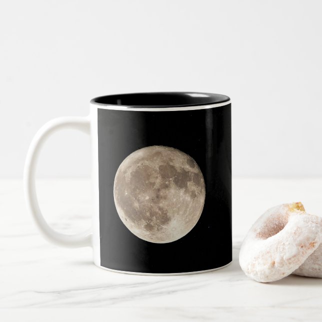 Tasse 2 Couleurs Pleine lune (Avec donut)