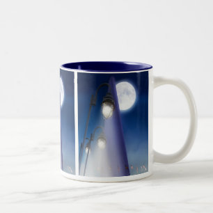 Tasse 2 Couleurs Pleine lune au monument WA