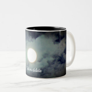 Tasse 2 Couleurs Pleine lune Nuages Nature Personnalisée