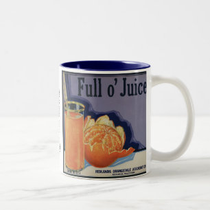 Tasse 2 Couleurs Pleines oranges de jus d'O