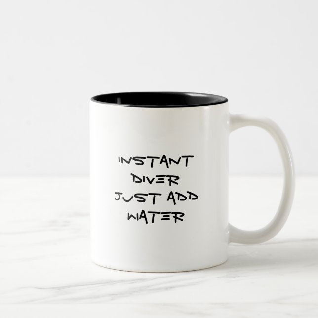 Tasse 2 Couleurs Plongeur instantané - ajoutez juste l'eau (Droit)