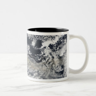Tasse 2 Couleurs Plume de cendres du volcan Eyjafjallajokull