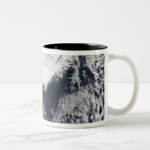 Tasse 2 Couleurs Plume de cendres du volcan Eyjafjallajokull, islan