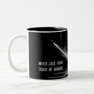 Tasse 2 Couleurs plumes blanches avec citation