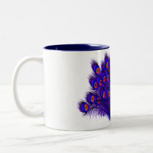 Tasse 2 Couleurs Plumes de paon