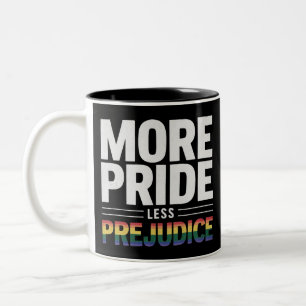 Tasse 2 Couleurs Plus de fierté moins de préjugés Mois de la fierté