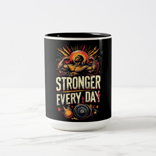 Tasse 2 Couleurs Plus fort chaque jour (Centre)