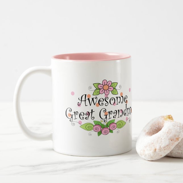 Tasse 2 Couleurs Plutôt génial Grand-mère (Avec donut)