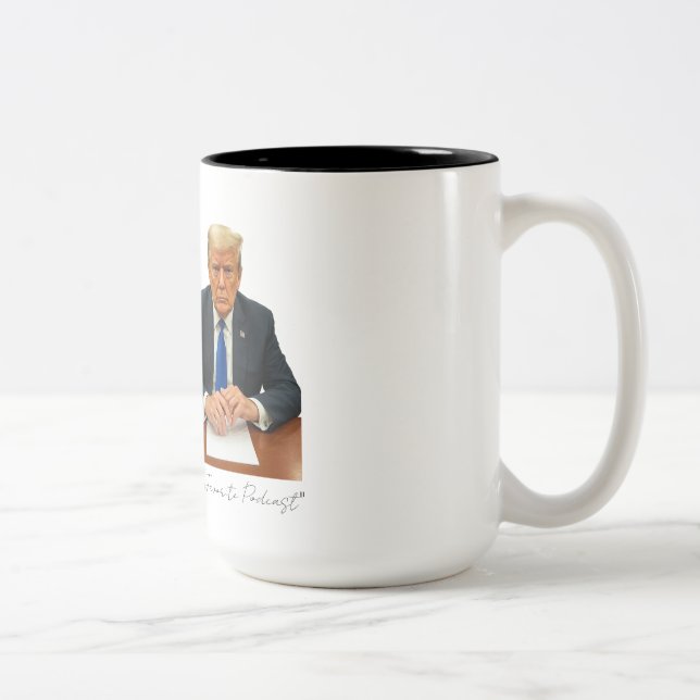 Tasse 2 Couleurs Podcast favori de Donny (Droit)