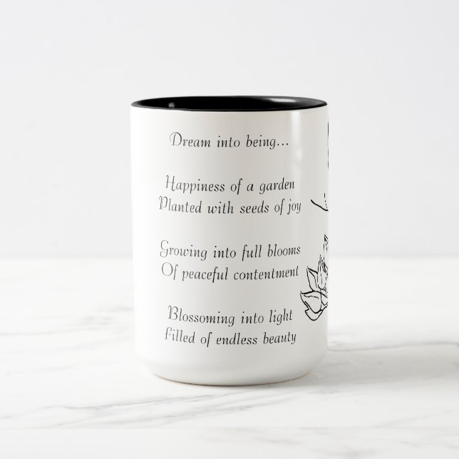 Tasse 2 Couleurs Poème de rêve (Centre)