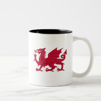 Tasse 2 Couleurs Poème né de Gallois avec le dragon