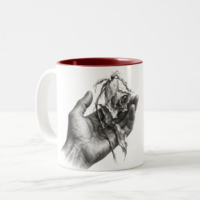 Tasse 2 Couleurs Poignée fragile (Devant gauche)