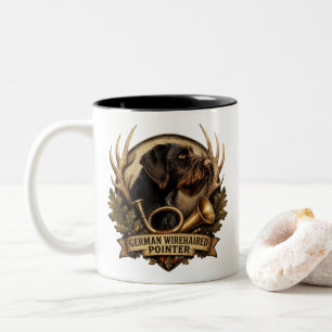 Tasse 2 Couleurs Pointer à poil dur allemand