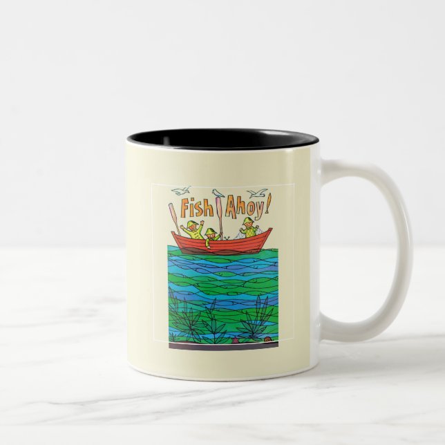 Tasse 2 Couleurs Poisson Ahoy ! (Droit)