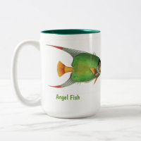 Poisson ange vert tropical vintage personnalisé