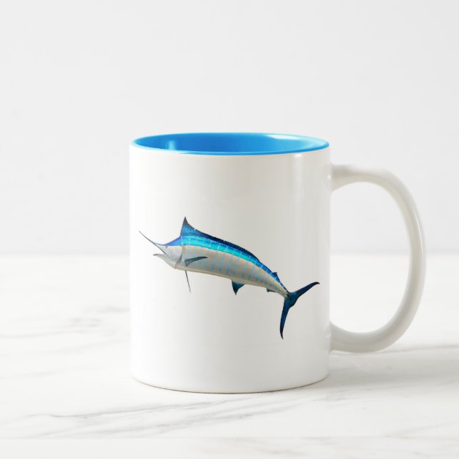 Tasse 2 Couleurs Poisson Blue Marlin (Droit)