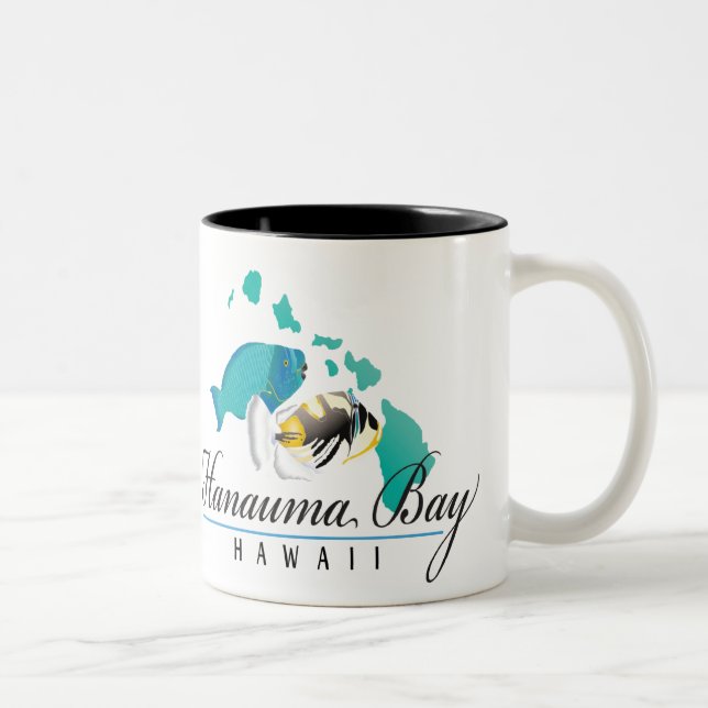 Tasse 2 Couleurs Poisson d'État d'Hawaï - Humuhumunukunukuapua'a (Droit)