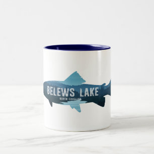 Tasse 2 Couleurs Poisson du lac Belews Caroline du Nord