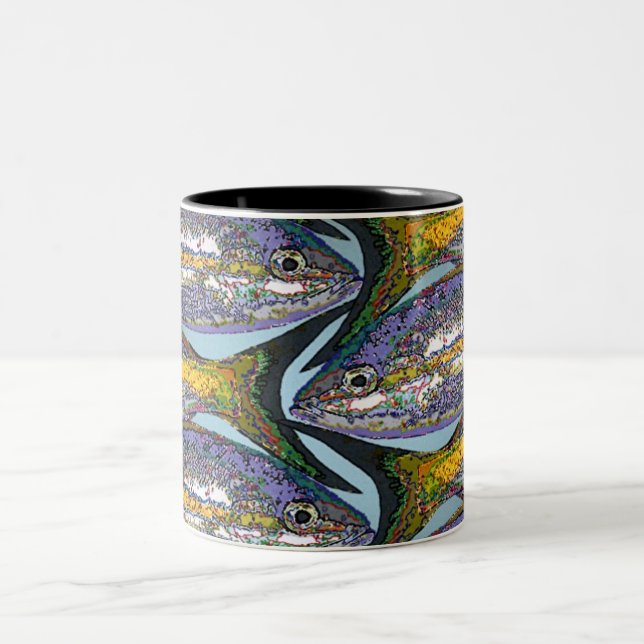 Tasse 2 Couleurs 'Poissons 4' (Centre)