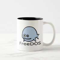 Poissons de FreeDos - bleu avec le nom