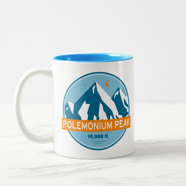 Tasse 2 Couleurs Polemonium Peak California Stars Moon (Gauche)