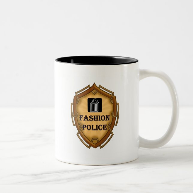 Tasse 2 Couleurs Police de mode (Droit)