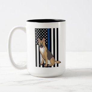 Tasse 2 Couleurs Police K9 Chien de police