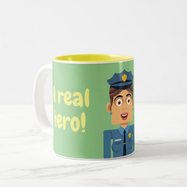 Tasse 2 Couleurs Policia (Devant gauche)