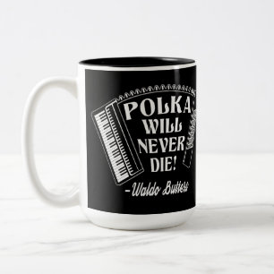 Tasse 2 Couleurs Polka ne mourra jamais les fans de Dresde
