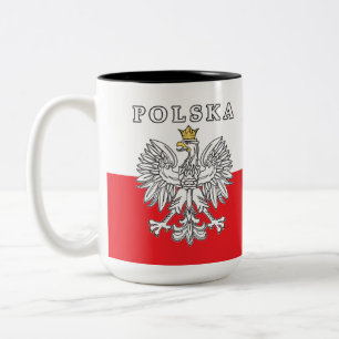 Tasse 2 Couleurs Polska avec aigle polonais