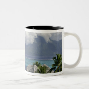Tasse 2 Couleurs Polynésie française, Moorea. Vue de l'île