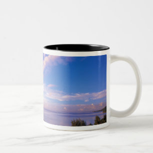 Tasse 2 Couleurs Polynésie française, Moorea. Vue sur la baie de