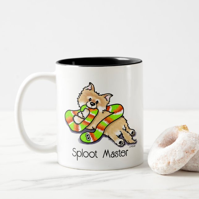 Tasse 2 Couleurs Pom maître de déploiement KiniArt (Avec donut)