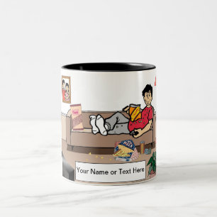 Tasse 2 Couleurs Pomme de terre - Dessin masculin par PrintedPerfec