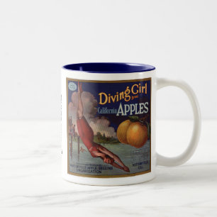 Tasse 2 Couleurs Pommes de fille de plongée