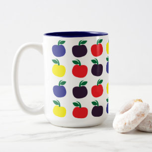 Tasse 2 Couleurs Pommes Fruits Colorés