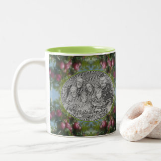 Tasse 2 Couleurs Pommes Rouges Sur Arbre Ajouter Votre Photo