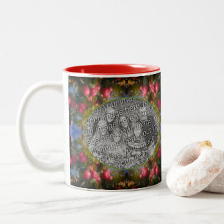 Tasse 2 Couleurs Pommes Rouges Sur Arbre Ajouter Votre Photo