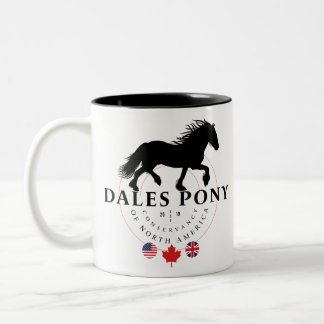 Tasse 2 Couleurs Poney de vallées, une ébauche britannique rare