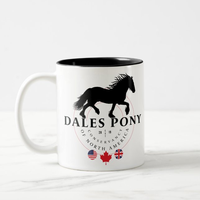 Tasse 2 Couleurs Poney de vallées, une ébauche britannique rare (Gauche)