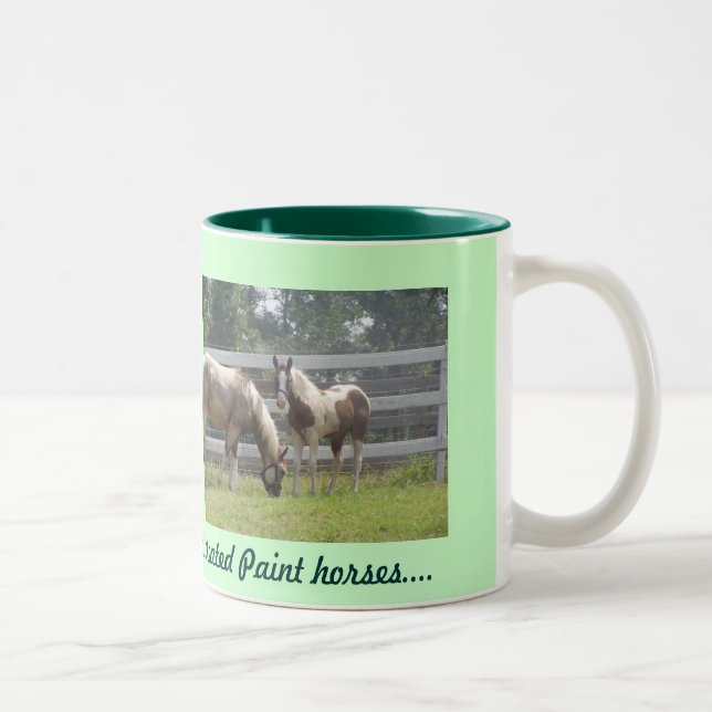 Tasse 2 Couleurs Poneys peints (Droit)