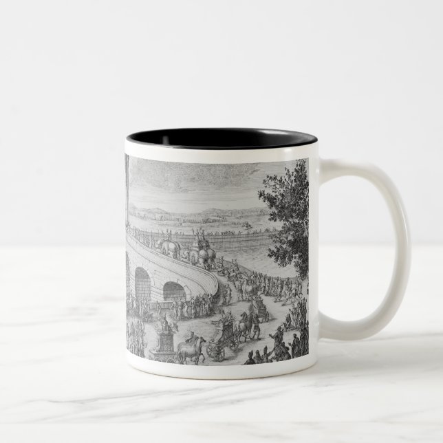 Tasse 2 Couleurs Pont d'Augustus dessus par l'intermédiaire de (Droit)