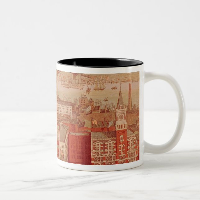 Tasse 2 Couleurs Pont de Brooklyn, c.1883 (Droit)