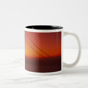 Tasse 2 Couleurs Pont du Golden Gate, San Francisco, Californie, 9
