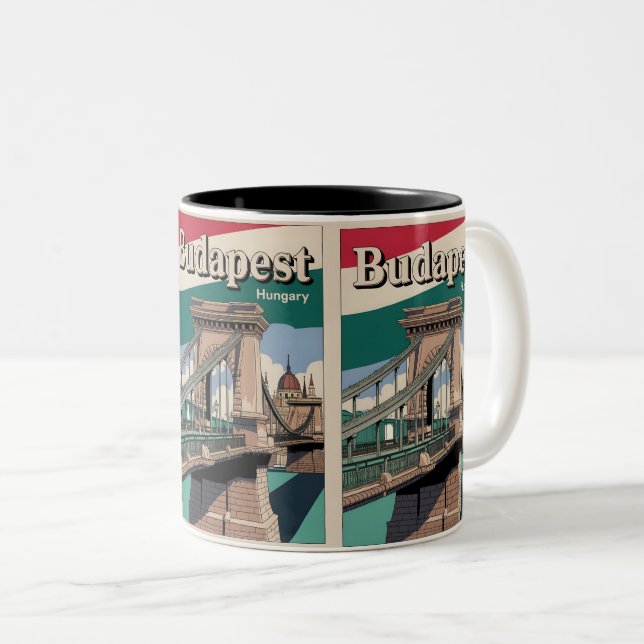 Tasse 2 Couleurs pont vintage elizabeth (Devant droit)