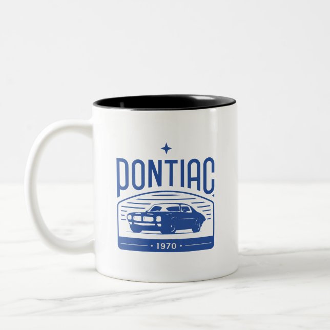 Tasse 2 Couleurs Pontiac 1970 / emblème de voiture classique (Gauche)