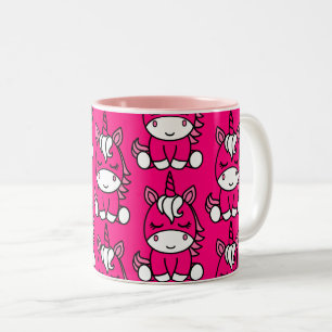 Tasse 2 Couleurs Pony de licorne rose